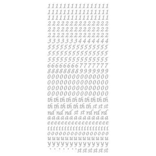 STICKER 6MM NUMBERS AND VOWELS BLACK - XL825P-03